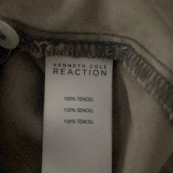 NWT Womens Kenneth Cole midi tencel button front fall casual shirt dress - Picture 7 of 7